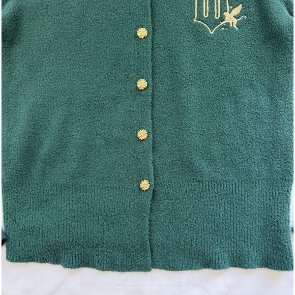 Wicked Elphaba Graphic Cardigan Paul Tazewell Green size L Embroidered Oz Ariana - Picture 5 of 11